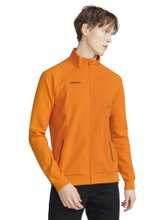 Craft Core Soul Full Zip Training Jacket (Front Zip, Soft Material) orange Men's