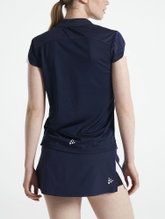 Craft Sport Polo Pro Control Impact (light, breathable) navy blue/white Women