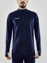 Craft Sport Long-sleeved shirt Evolve Halfzip - durable, made of stretch material - navy blue Men