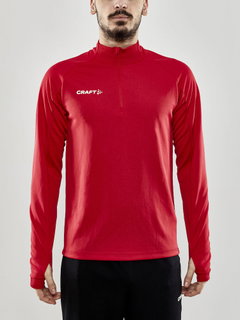 Craft Sport Long Sleeve Shirt Evolve Halfzip - durable, made of stretch material - red Men