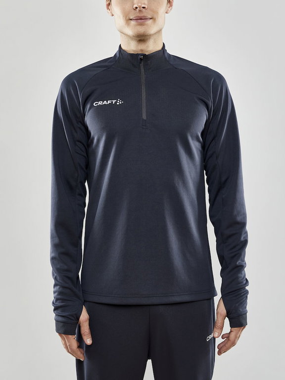 Craft Sport-Langarmshirt Evolve Halfzip - strapazierfähig, aus Stretchmaterial - dunkelgrau Herren