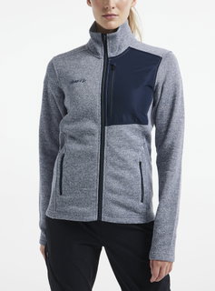 Craft Fleecejacke ADV Explore Heavy (100% rec. Polyester) blau Damen