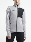 Craft Fleecejacke ADV Explore Heavy (100% rec. Polyester) grau/schwarz Damen
