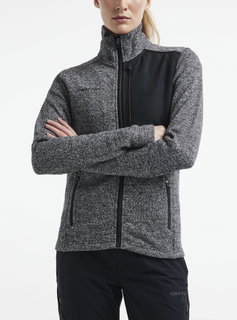 Craft Fleecejacke ADV Explore Heavy (100% rec. Polyester) schwarz Damen