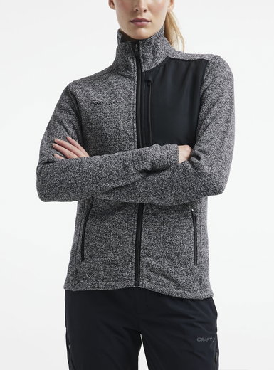 Craft Fleece Jacket ADV Explore Heavy (100% rec. Polyester) black Women