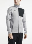 Craft Fleecejacke ADV Explore Heavy (100% rec. Polyester) grau/schwarz Herren