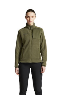 Craft Fleecejacke ADV Explore Pile (100% Polyester, warm, weich) grün Damen