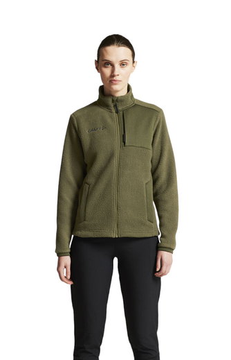 Craft Fleecejacke ADV Explore Pile (100% Polyester, warm, weich) grün Damen