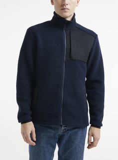Craft Fleecejacke ADV Explore Pile (100% Polyester, warm, weich) dunkelblau/schwarz Herren