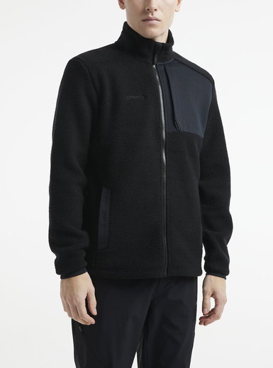 Craft Fleecejacke ADV Explore Pile (100% Polyester, warm, weich) schwarz Herren