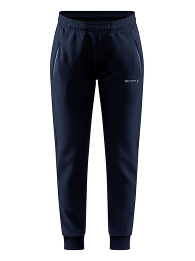 Craft Freizeithose Core Soul Sweatpants (weiches Material, Seitentaschen mit Reissverschluss) lang darknavy Damen