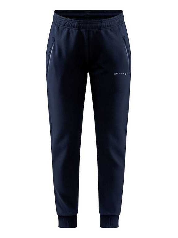 Craft Freizeithose Core Soul Sweatpants (weiches Material, Seitentaschen mit Reissverschluss) lang darknavy Damen