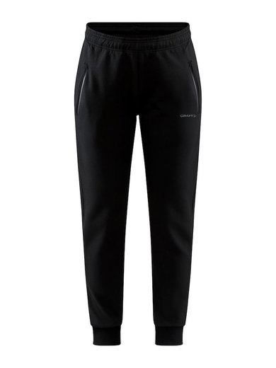Craft Leisure Pants Core Soul Sweatpants (soft material, side pockets with zipper) long black Women