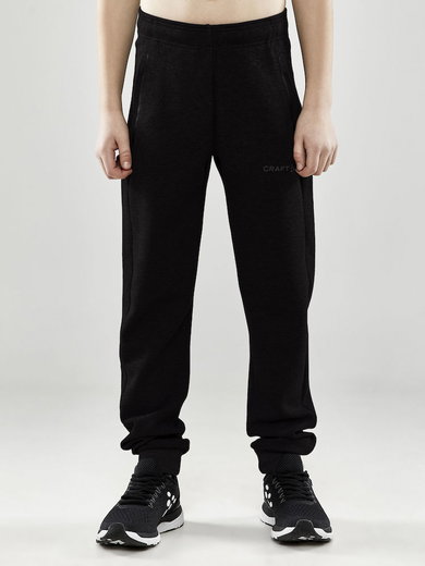 Craft Leisure Pants Core Soul Sweatpants (soft material, side pockets with zipper) long black Kids