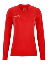Craft Ability LS Long Sleeve Functional Underwear Shirt (Moisture Transport, Very Elastic Material) Red Ladies