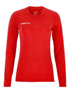 Craft Ability LS Long Sleeve Functional Underwear Shirt (Moisture Transport, Very Elastic Material) Red Ladies