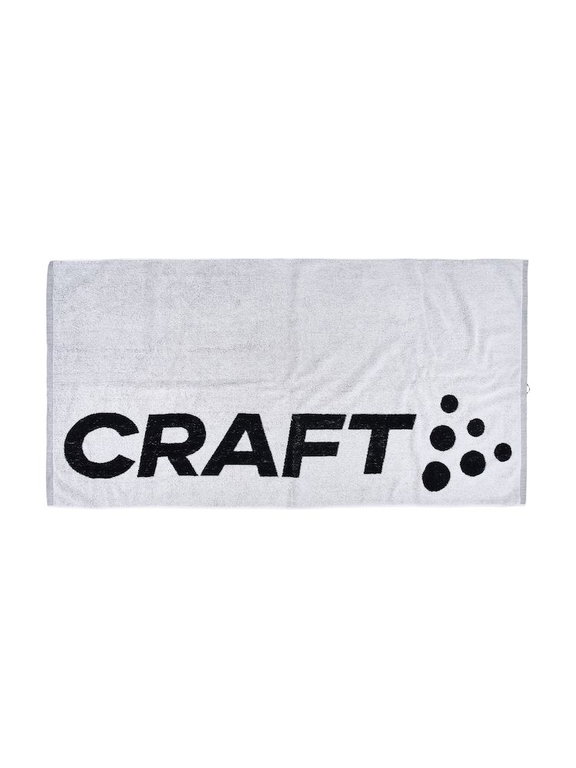Craft Handtuch Bath Towel weiss/schwarz 140x70cm