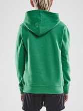 Craft Bluza z kapturem Hoodie Community (dopasowanie sportowe) zielona dziecięca