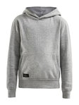 Craft Bluza z kapturem Hoodie Community (dopasowanie sportowe) szara Dzieci