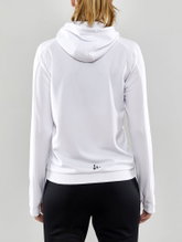 Craft Training Jacket Evolve Hood - durable mid-layer hooded jacket made of stretch material - white Women