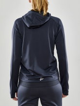 Craft Training Jacket Evolve Hood - durable mid-layer hooded jacket made of stretch material - dark grey women