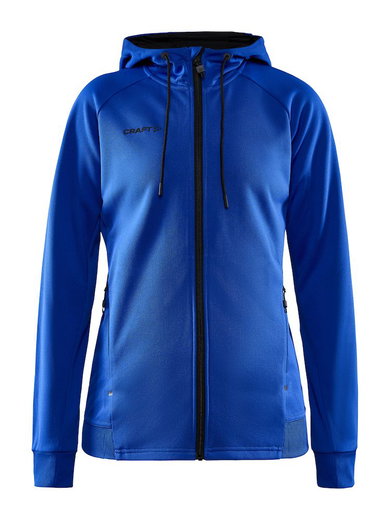 Craft Kapuzenjacke ADV Unify (funktionelles Recyclingpolyester) kobaltblau Damen