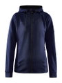 Craft Kapuzenjacke ADV Unify (funktionelles Recyclingpolyester) navyblau Damen