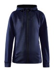 Craft Kapuzenjacke ADV Unify (funktionelles Recyclingpolyester) navyblau Damen