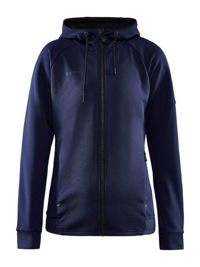 Craft Kapuzenjacke ADV Unify (funktionelles Recyclingpolyester) navyblau Damen