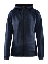 Craft Kapuzenjacke ADV Unify (funktionelles Recyclingpolyester) melangeblau Damen