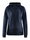 Craft Kapuzenjacke ADV Unify (funktionelles Recyclingpolyester) melangeblau Damen