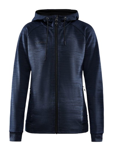 Craft Kapuzenjacke ADV Unify (funktionelles Recyclingpolyester) melangeblau Damen