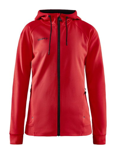 Craft Kapuzenjacke ADV Unify (funktionelles Recyclingpolyester) rot Damen