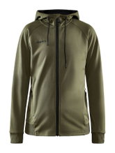 Craft Kapuzenjacke ADV Unify (funktionelles Recyclingpolyester) khakigrün Damen