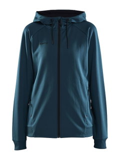 Craft Hooded Jacket ADV Unify (functional recycled polyester) teal blue Women