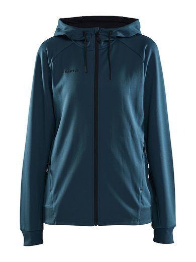 Craft Kapuzenjacke ADV Unify (funktionelles Recyclingpolyester) tealblau Damen