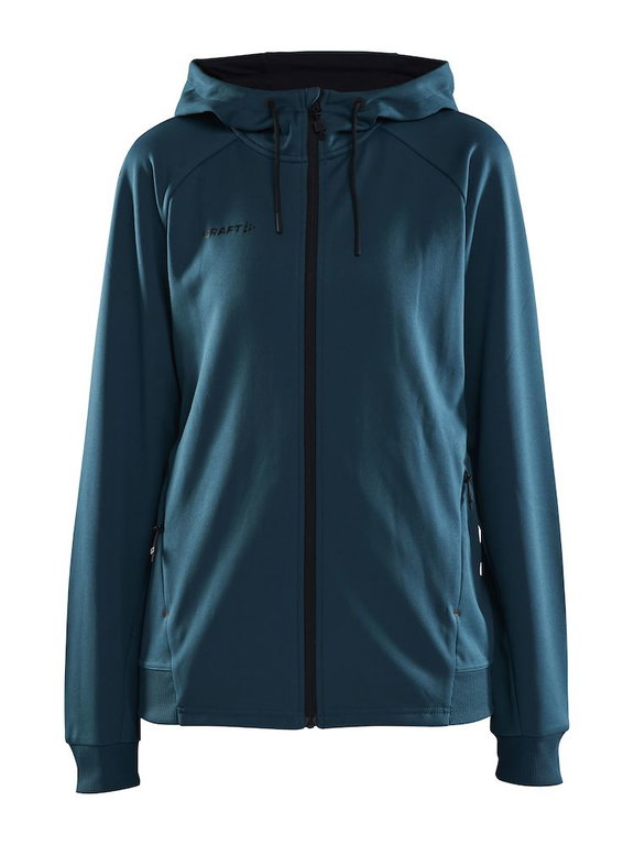 Craft Hooded Jacket ADV Unify (functional recycled polyester) teal blue Women