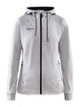 Craft Kapuzenjacke ADV Unify (funktionelles Recyclingpolyester) hellgrau Damen