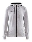 Craft Kapuzenjacke ADV Unify (funktionelles Recyclingpolyester) hellgrau Damen