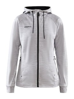 Craft Hooded Jacket ADV Unify (functional recycled polyester) light grey Women