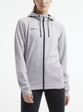 Craft Hooded Jacket ADV Unify (functional recycled polyester) light grey Women