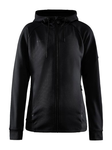 Craft Kapuzenjacke ADV Unify (funktionelles Recyclingpolyester) schwarz Damen