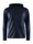 Craft Kapuzenjacke ADV Unify (2 Taschen, Recyclingpolyester) melangeblau Herren