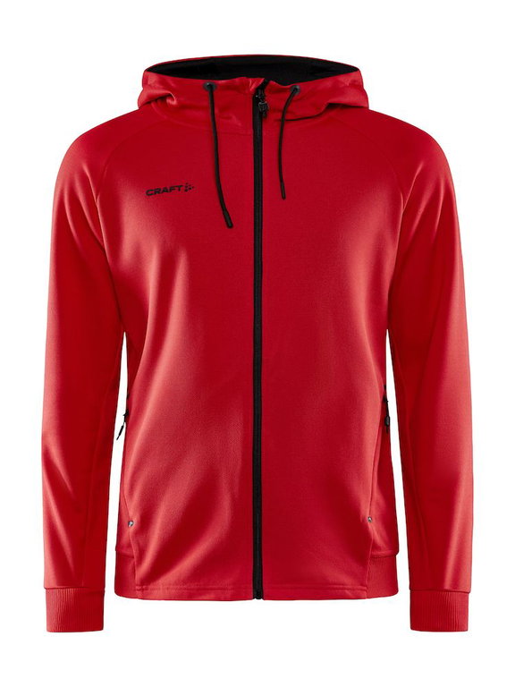 Craft Kapuzenjacke ADV Unify (2 Taschen, Recyclingpolyester) rot Herren