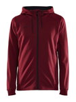 Craft Kapuzenjacke ADV Unify (2 Taschen, Recyclingpolyester) bordeaux/rot Herren