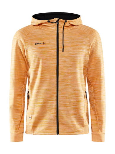 Craft Kapuzenjacke ADV Unify (2 Taschen, Recyclingpolyester) orange Herren