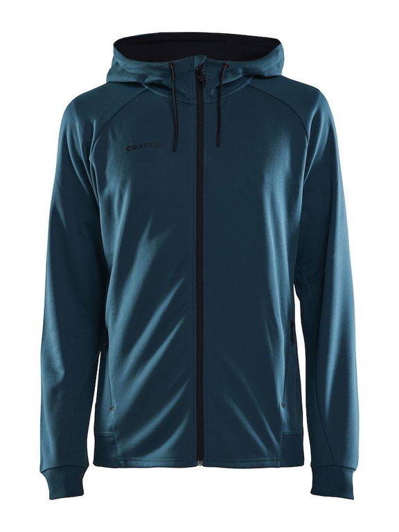Craft Kapuzenjacke ADV Unify (2 Taschen, Recyclingpolyester) tealblau Herren