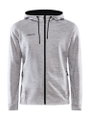 Craft Kapuzenjacke ADV Unify (2 Taschen, Recyclingpolyester) hellgrau Herren