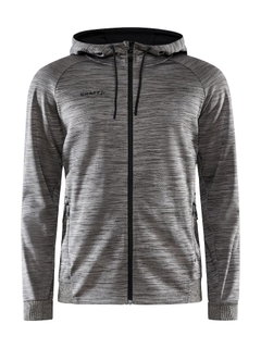 Craft Kapuzenjacke ADV Unify (2 Taschen, Recyclingpolyester) dunkelgrau Herren
