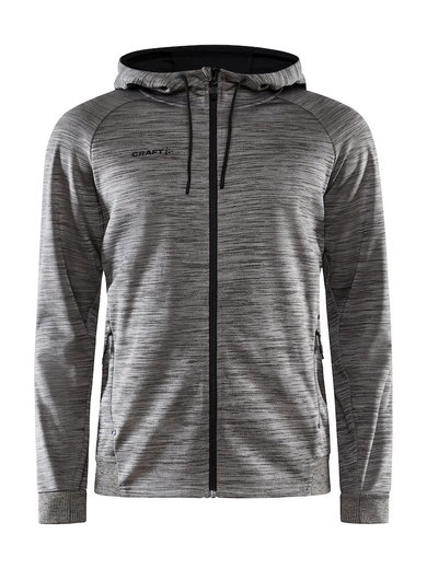 Craft Kapuzenjacke ADV Unify (2 Taschen, Recyclingpolyester) dunkelgrau Herren